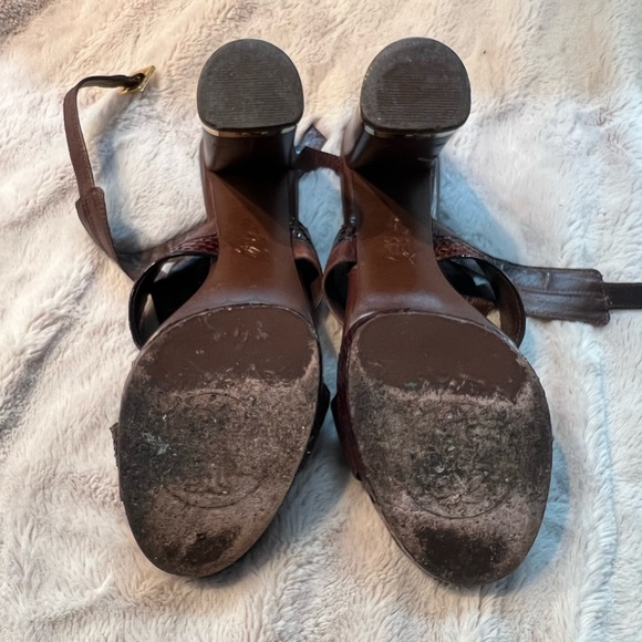 Tory Burch Boho Deidre Strappy Block Heels Sandals - Picture 4 of 8